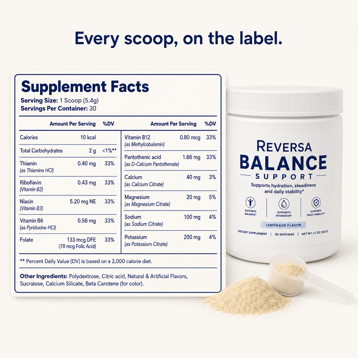 Reversa Balance Support