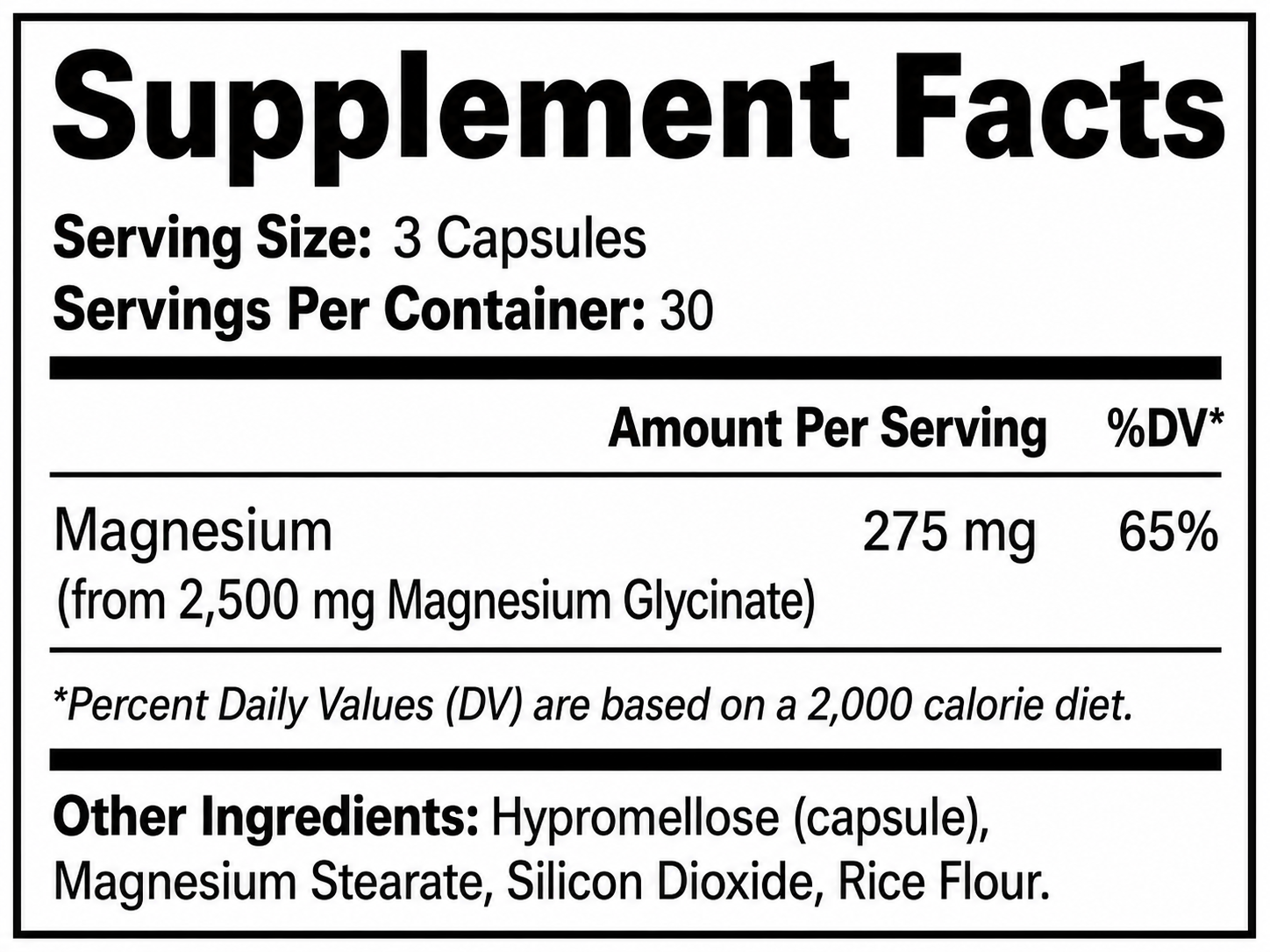 Magnesium Glycinate - Sleep